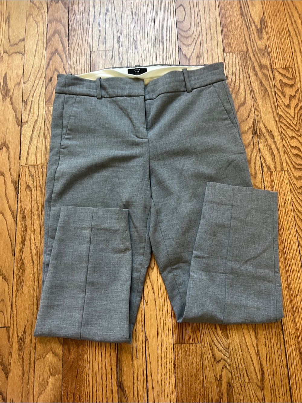 J. Crew Gray Tailored Dress Trousers